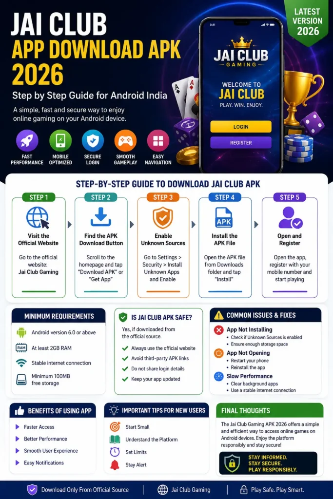 Jai Club App Download APK 2026