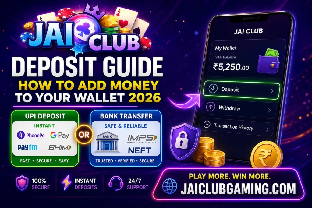 Jai Club Deposit Guide 2026